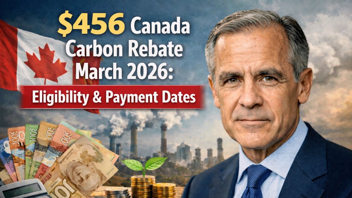 $456 Canada Carbon Rebate March 2026: Eligibility & Payment Dates