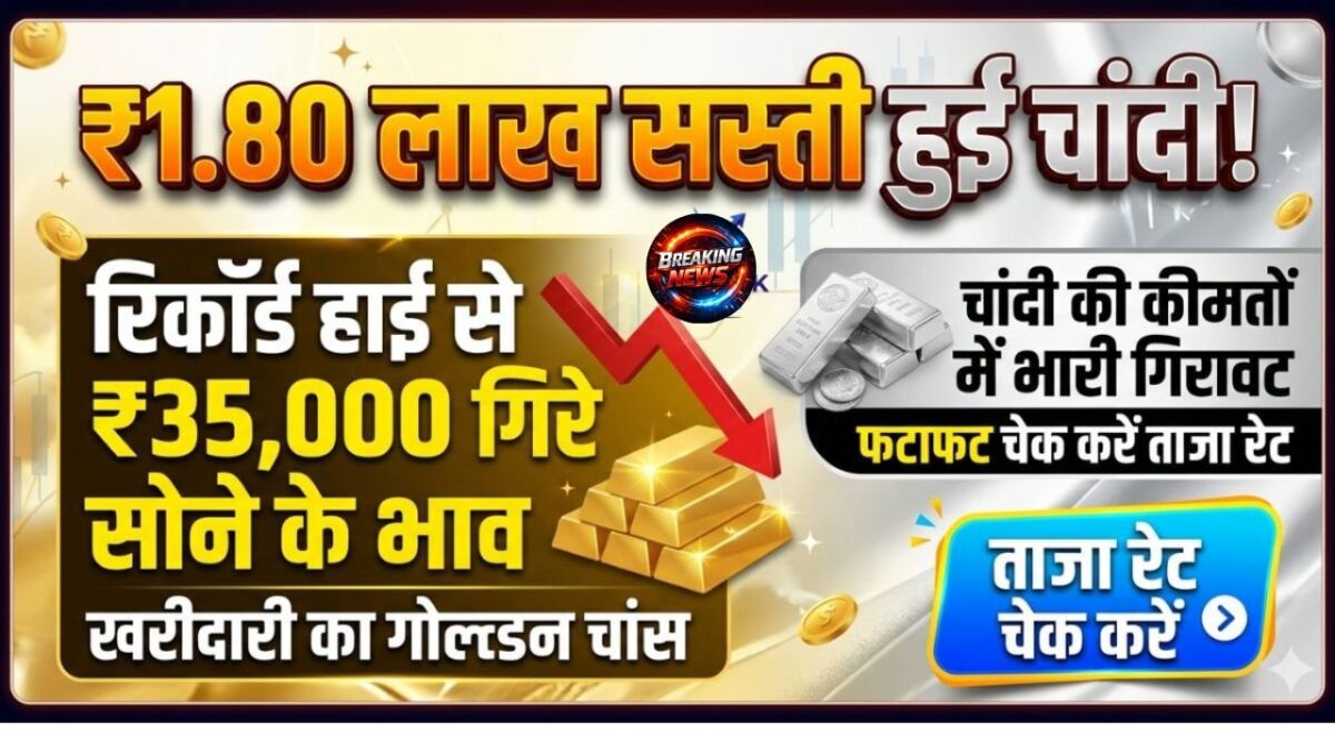 Gold Silver Rate Crashed News April 2026: सोने और चांदी के रेट अचानक गिरे देखें नए रेट